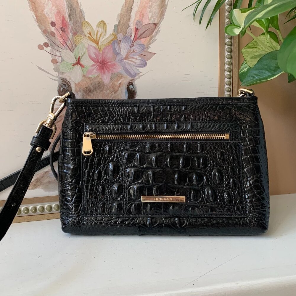 Brahmin Vida black crossbody